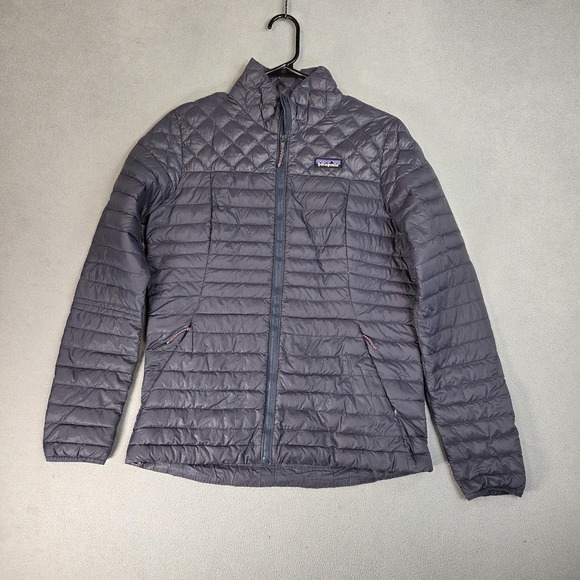 Patagonia AlpLight Down Jacket Womens Medium Blue NetPlus Puffer